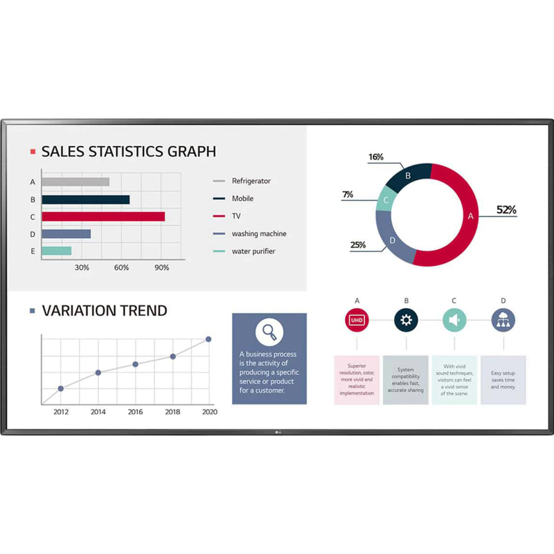 Изображение товара Информационная панель LG 43UL3G 43 дюйма 4K WebOS Wi-fi USB HDMI