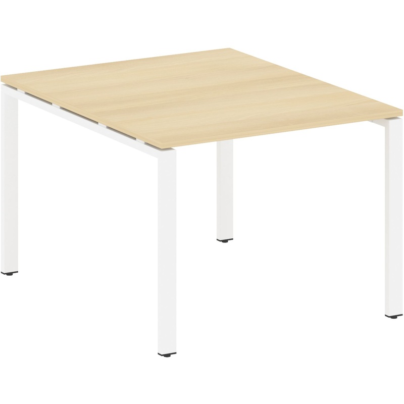 Изображение товара Стол для переговоров Metal System Style БП.ПРГ-1.1 1000x1235x750 мм акация лорка/белый