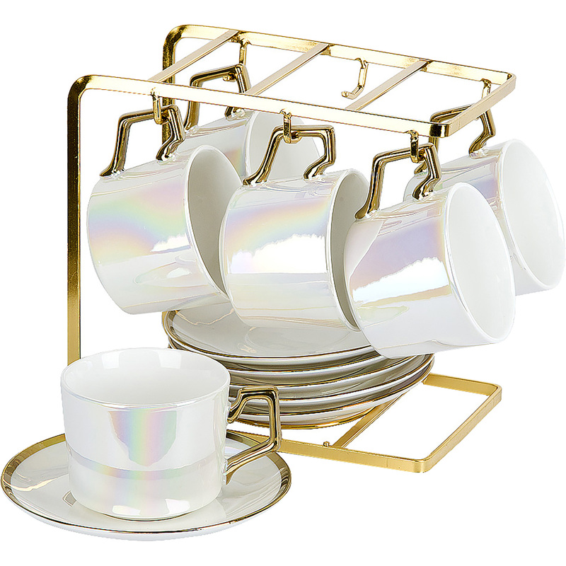 Изображение товара Набор чайный Nouvelle Home Pearl (1930014) на 6 персон фарфор (13 предметов)