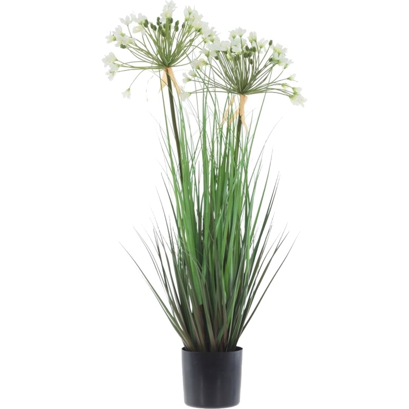 Изображение товара Композиция искусственных цветов Агапантус 81 см в горшке, реалистичная декорация для дома и офиса