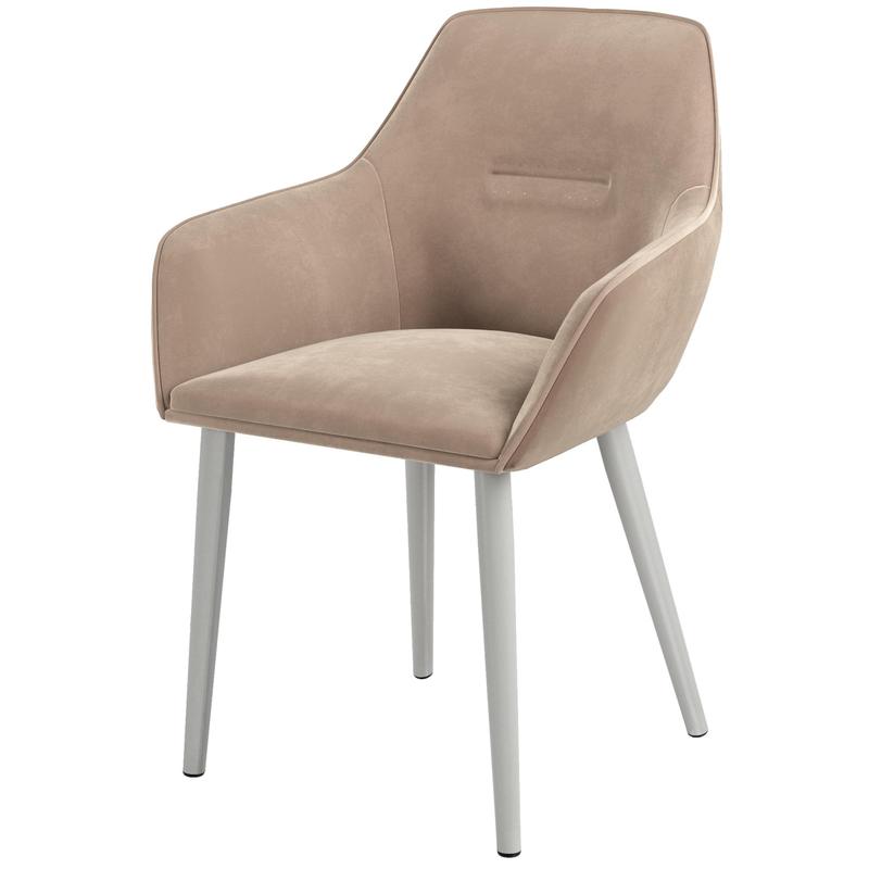 Изображение товара Стул Ортон бежевый нюд ткань металлический каркас доставка в раскладном виде Изображение товара Стул Ортон бежевый нюд ткань металлический каркас доставка в раскладном виде