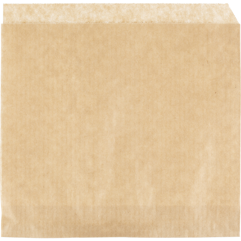 Изображение товара Уголок бумажный 150x155 мм крафт полосатый для упаковки бургеров