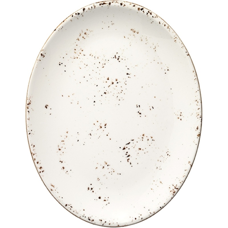 Изображение товара Блюдо для подачи фарфоровое Bonna Грейн 25x19 см из прочного фарфора