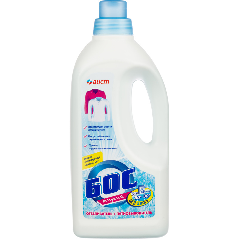 Изображение товара Отбеливатель Бос для белого белья 1.2 л жидкости кислородный