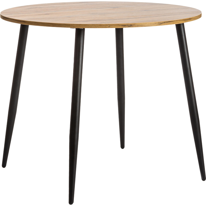 Изображение товара Круглый обеденный стол TetChair Uranus - дуб вотан/чёрный