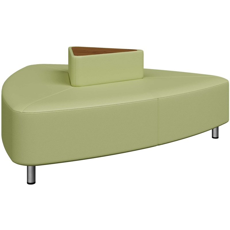 Изображение товара Модуль дивана угловой Юнит-Док U6-2 светло-зеленый из искусственной кожи