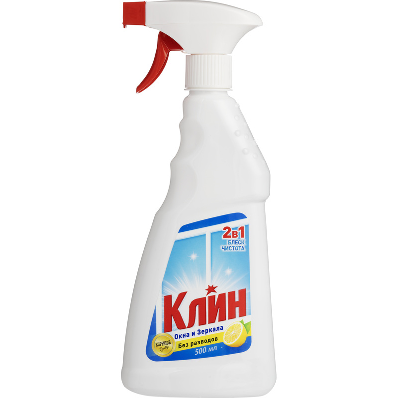 Изображение товара Средство для мытья стёкол и зеркал Клин Лимон 0.5 л