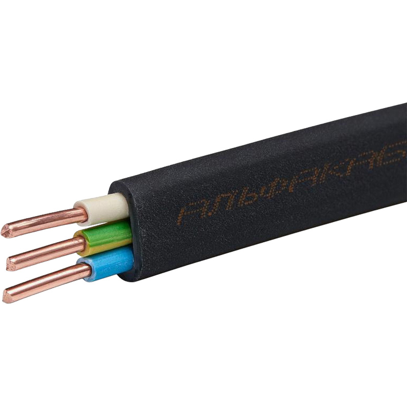 Изображение товара Кабель ВВГ-Пнг(А) 3х2.5 0.66 Кв бухта 20м черный Альфакабель ГОСТ