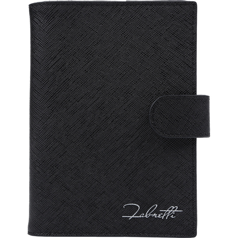 Изображение товара Обложка для паспорта из натуральной кожи Fabretti черная