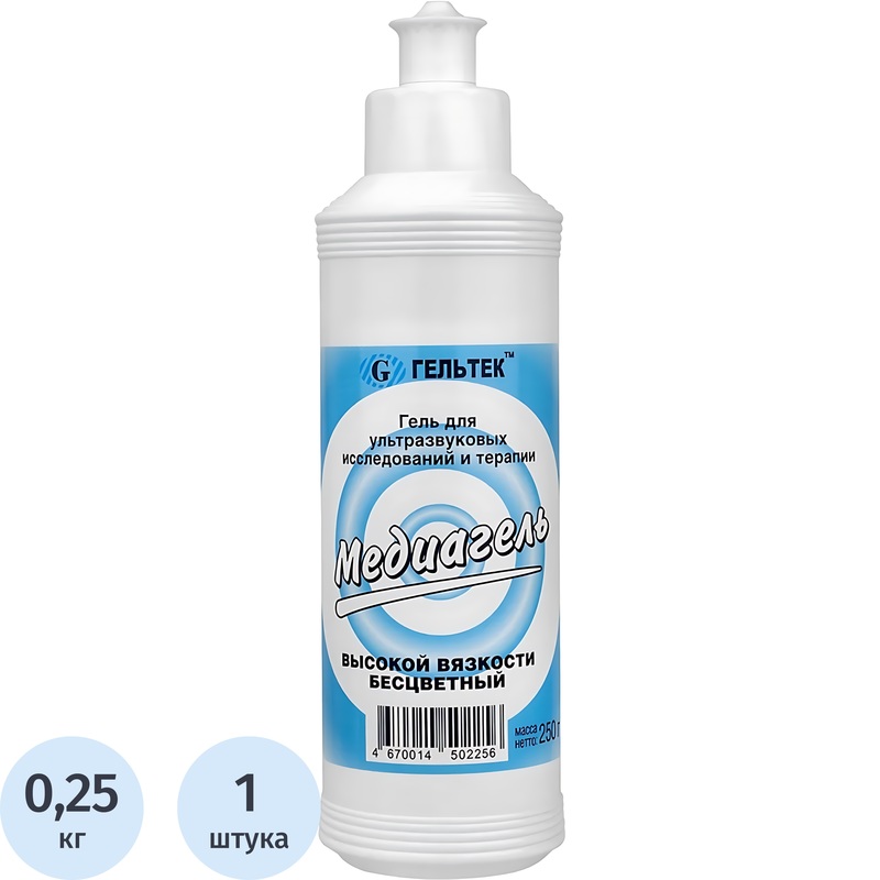 Изображение товара Гель для УЗИ Медиагель высокой вязкости 250 г бесцветный