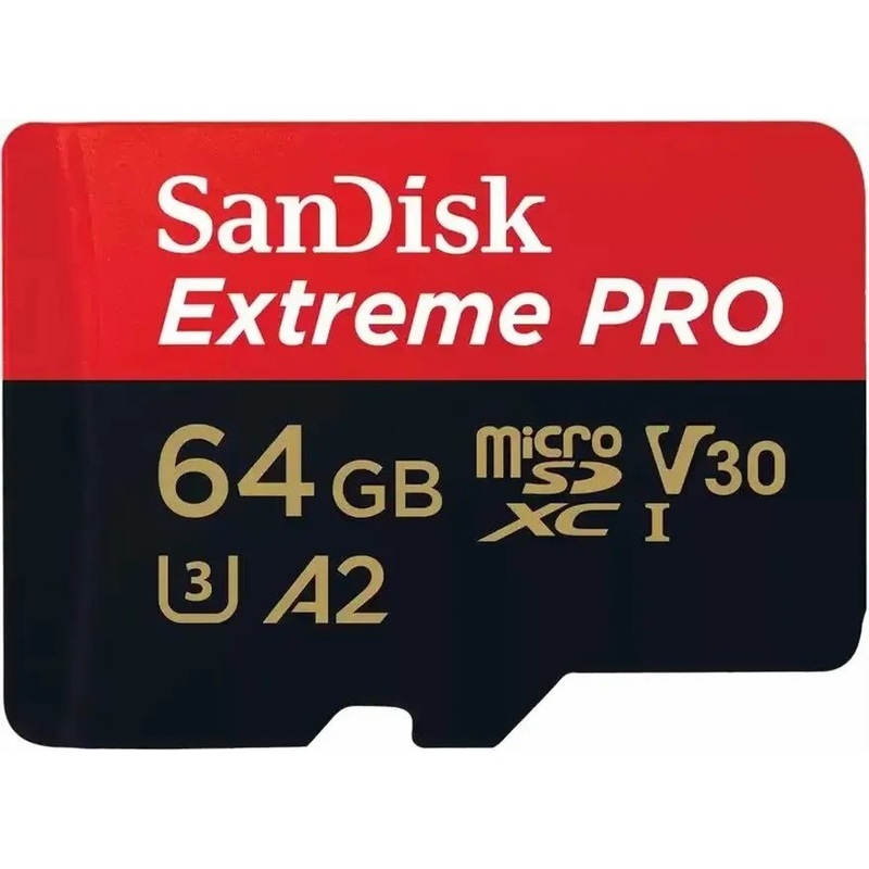Изображение товара Карта памяти 64 ГБ micro SDXC SanDisk Extreme Pro UHS-I U3 V30 (SDSQXCU-064G-GN6MA)