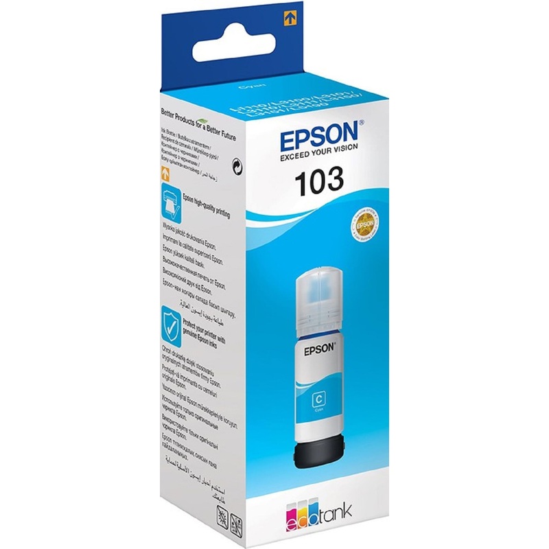Изображение товара Уценка Чернила Epson 103 C13T00S24A голубые оригинальные