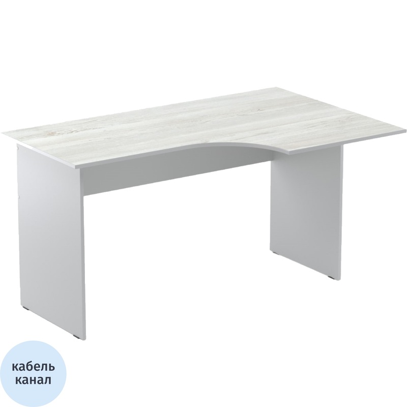 Изображение товара Стол эргономичный Easy to lead Easy Standard LT 16/16 правый (сосна/серый, 1400х900х740 мм)