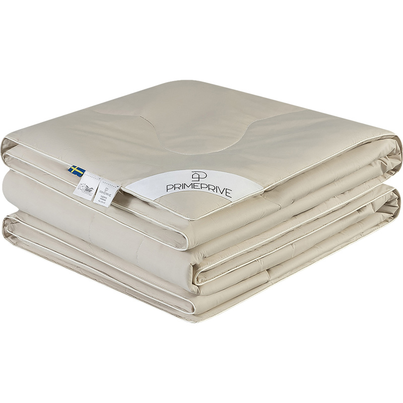 Изображение товара Одеяло евро Prime Prive Camel 200x220 см стеганое с кантом бежевое