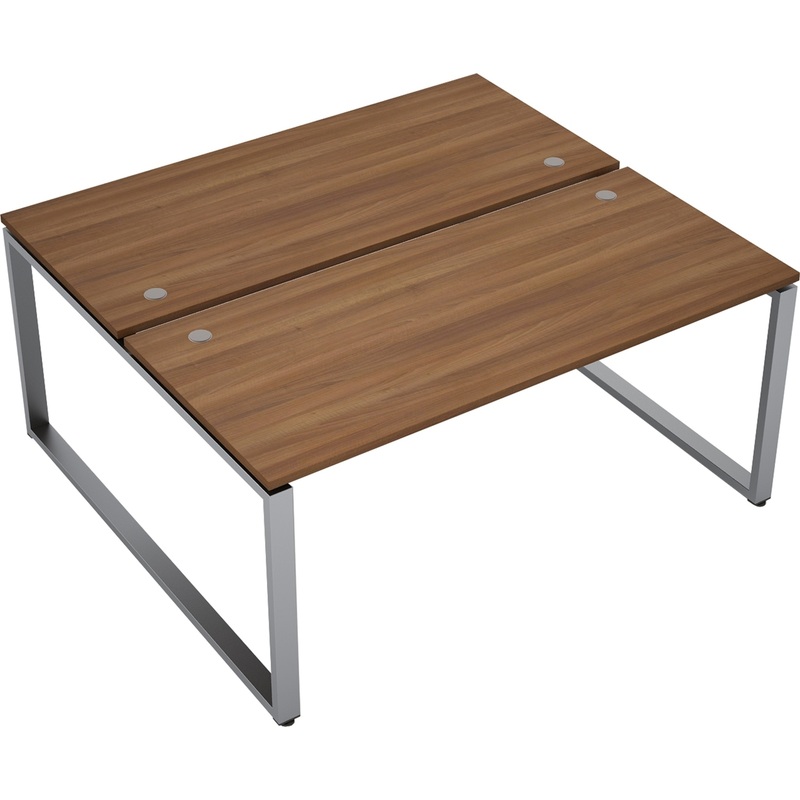 Изображение товара Стол приставной Avance 6МБ-О.6267 двухместный шамони тёмный алюминий матовый 1000х1235х750 мм