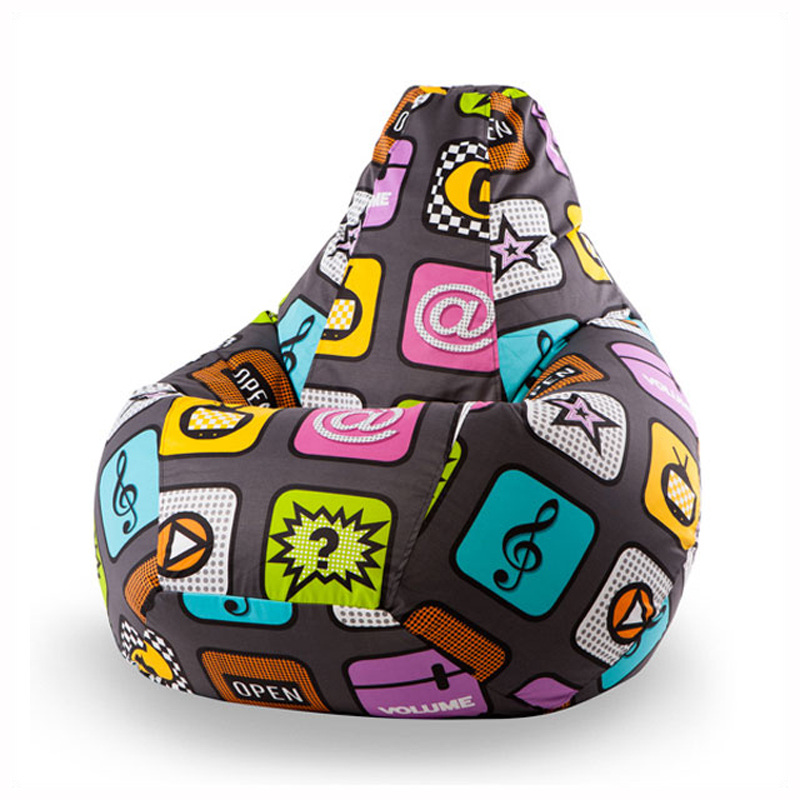 Изображение товара Кресло-мешок Play II из ткани жаккард, съемный чехол, легкое и прочное