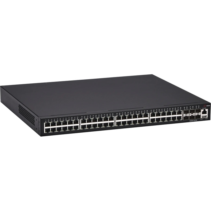 Изображение товара Коммутатор Qtech QSW-4530-54TX-POE управляемый с PoE и 48 портами Изображение товара Коммутатор Qtech QSW-4530-54TX-POE управляемый с PoE и 48 портами