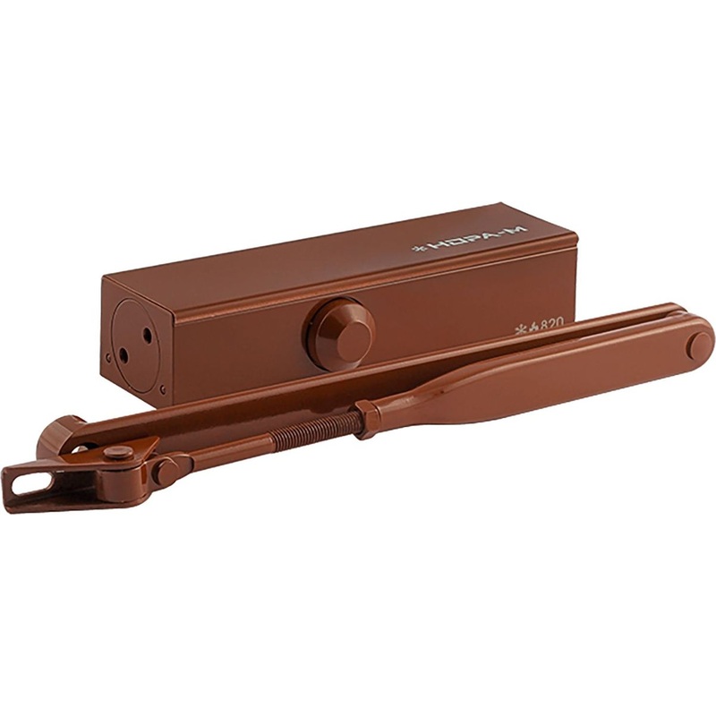 Изображение товара Доводчик дверной Нора-М 820 макс 120 кг коричневый