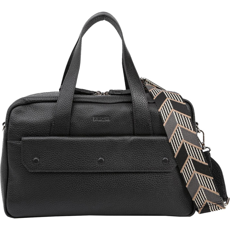 Изображение товара Женская повседневная сумка Fabretti кожаная черная А4 с карманами