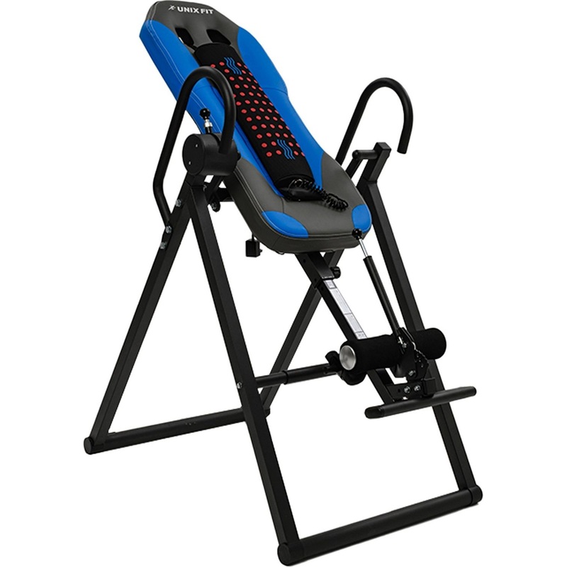 Изображение товара Инверсионный стол Unix Fit IV-180M для спины и осанки с массажем и регулировкой углов