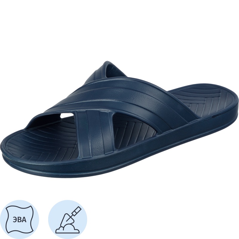 Изображение товара Тапочки резиновые Evart Немо ЭВА синие размер 38 удобные и легкие