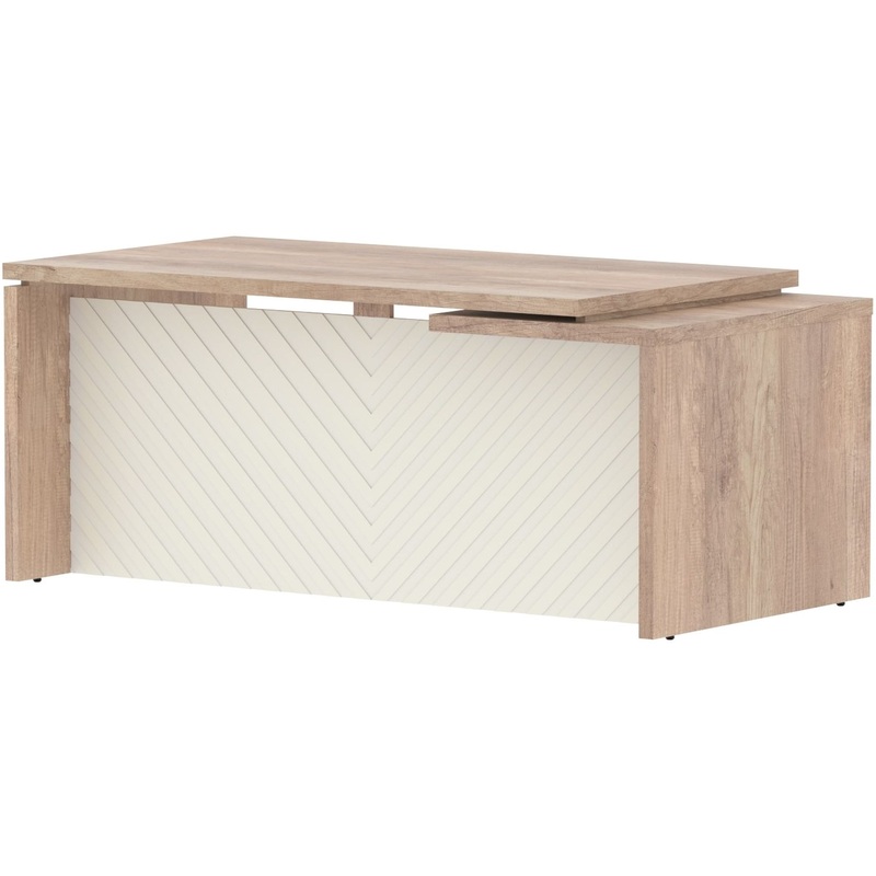 Изображение товара Стол руководителя письменный Torr Lux левый (дуб каньон/латте, 1800х900х750 мм)