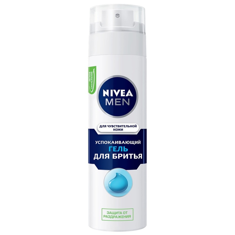 Изображение товара Гель для бритья Nivea для чувствительной кожи 200 мл - комфорт и защита кожи
