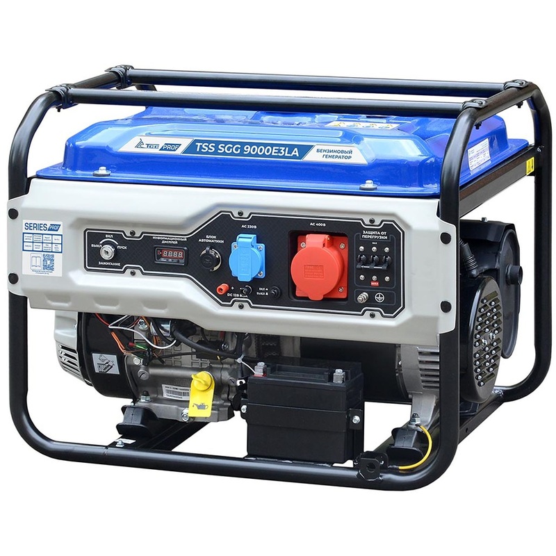 Изображение товара Бензиновый генератор ТСС SGG 9000E3LA 8кВт трифазный для резервного энергоснабжения