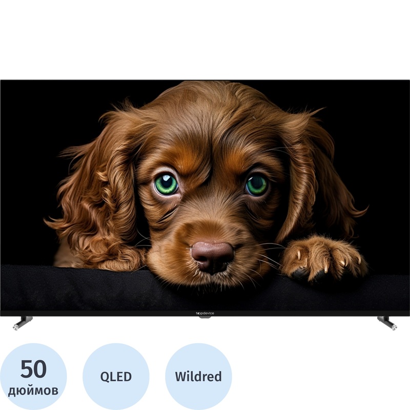 Изображение товара Телевизор 50 Ultra HD 4K Topdevice TDTV50CQ08U_BK QLED Smart TV Россия