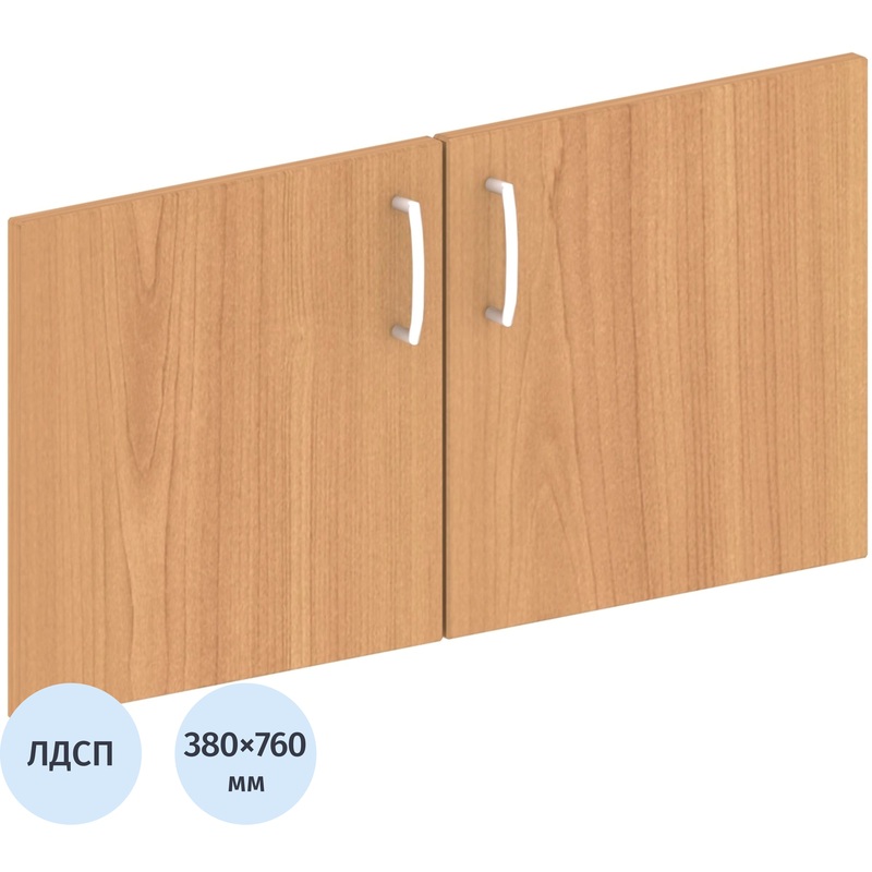 Изображение товара Двери низкие Комус Мебель (Easy to lead) Easy One ЛДСП (груша ароза, 760х380 мм, 2 штуки)
