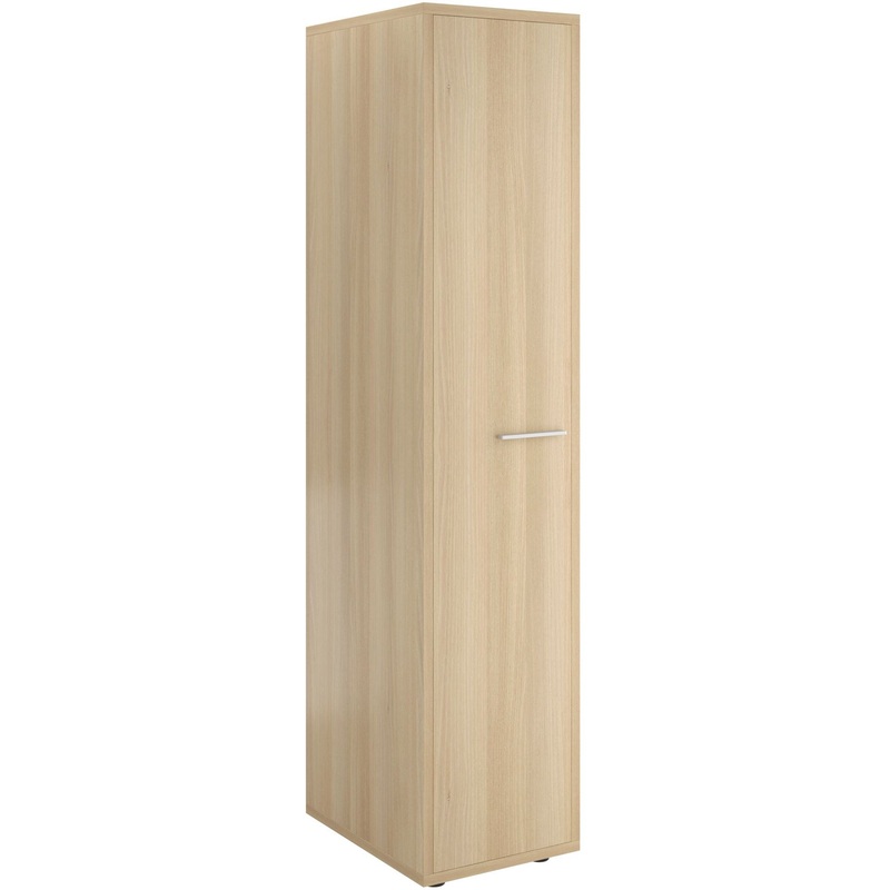 Изображение товара Шкаф для одежды Дублин из ЛДСП с полкой и ручками серого цвета Россия