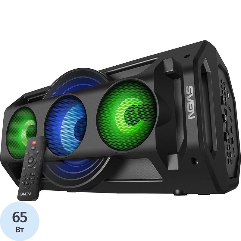 Изображение товара Акустическая система Sven PS-680 черный с подсветкой и Bluetooth, 65 Вт