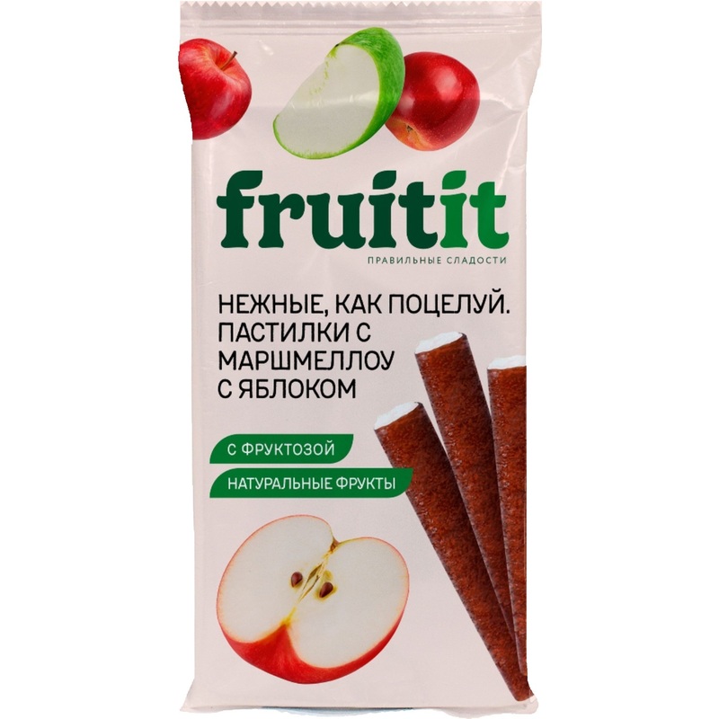 Изображение товара Пастилки Fruit it с маршмеллоу яблоко 55 г