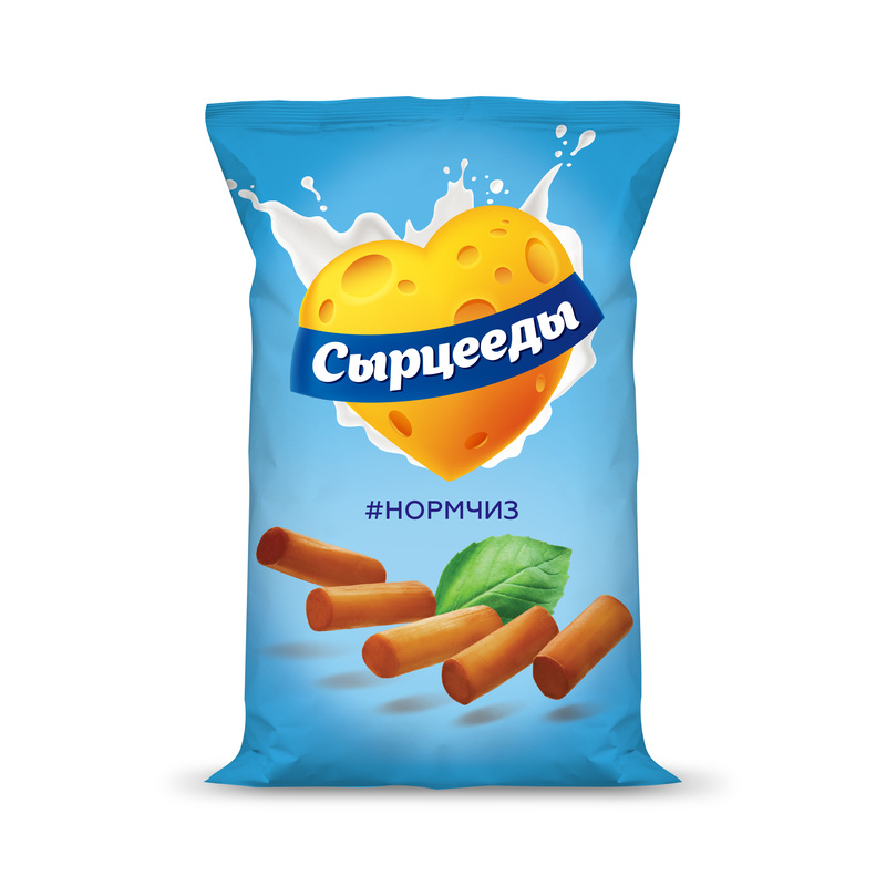 Изображение товара Снеки Сырцееды Сыр копченый 23 г