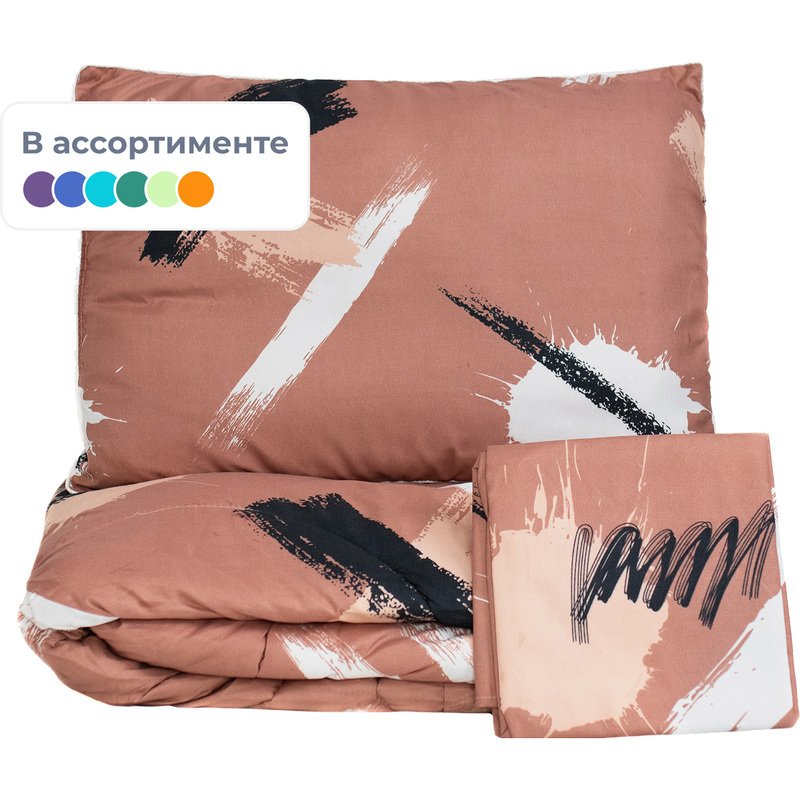 Изображение товара Набор постельного белья Selena 1.5-спальное одеяло простыня подушки полиэстер