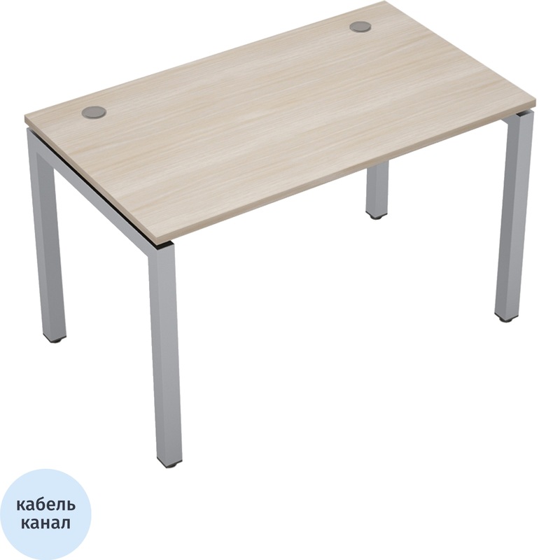 Изображение товара Стол прямой Avance 6М.508 в светлом шамони и алюминии