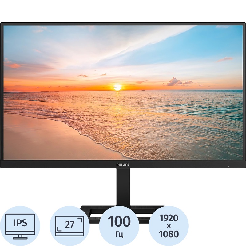 Изображение товара Монитор 27'' Philips 1000 Series чёрный (27E1N1300A/00 (01))