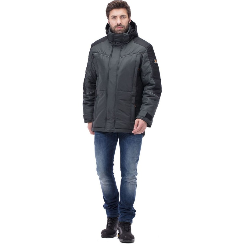 Изображение товара Куртка зимняя рабочая мужская Корсар с капюшоном и светоотражающим кантом