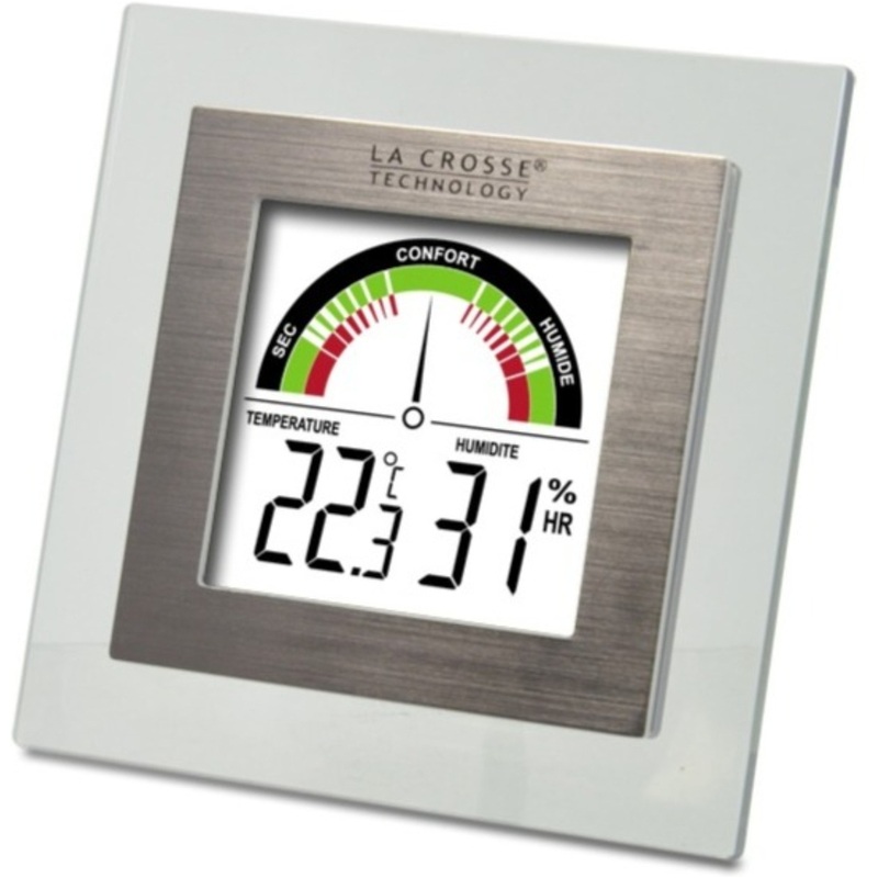Изображение товара Термогигрометр LaCrosse WT137 серебристый со шкалой уровня комфорта