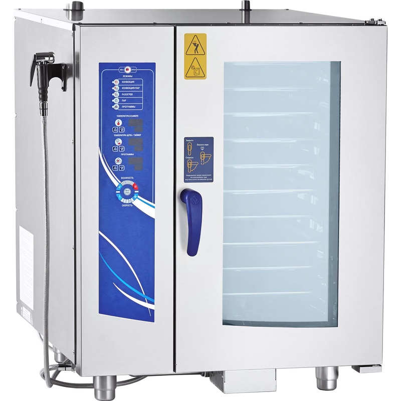 Изображение товара Профессиональный инжекционный пароконвектомат Abat ПКА 10-1/1ВМ2-01 10 ярусов