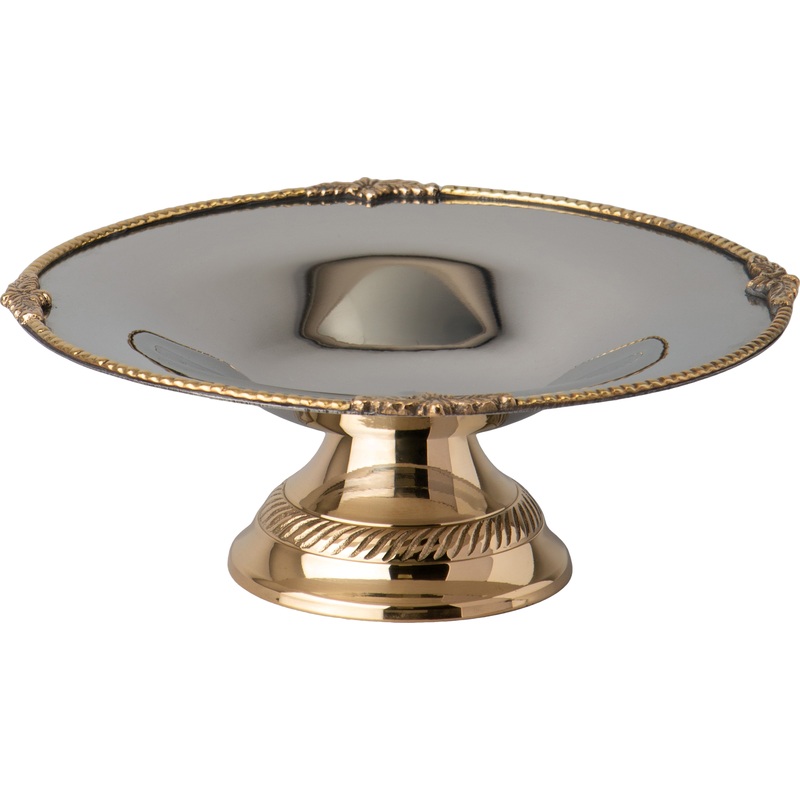 Изображение товара Сервировочное блюдо из латуни и стали Lefard 20 см золотистое