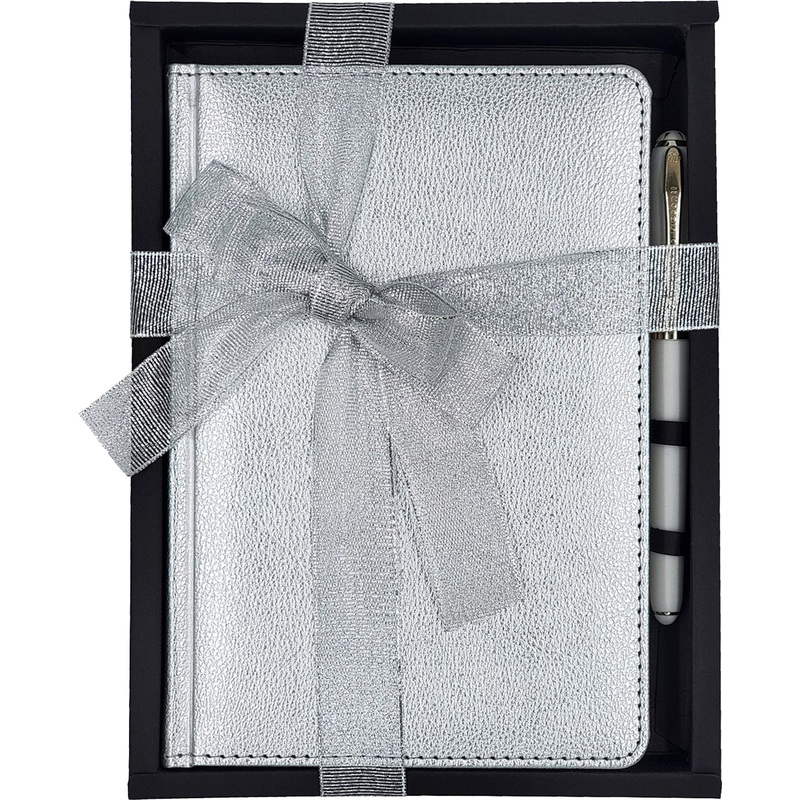 Изображение товара Набор недатированный Bruno Visconti Sidney Nebraska (серебристый ежедневник, ручка), 3-128/10-2