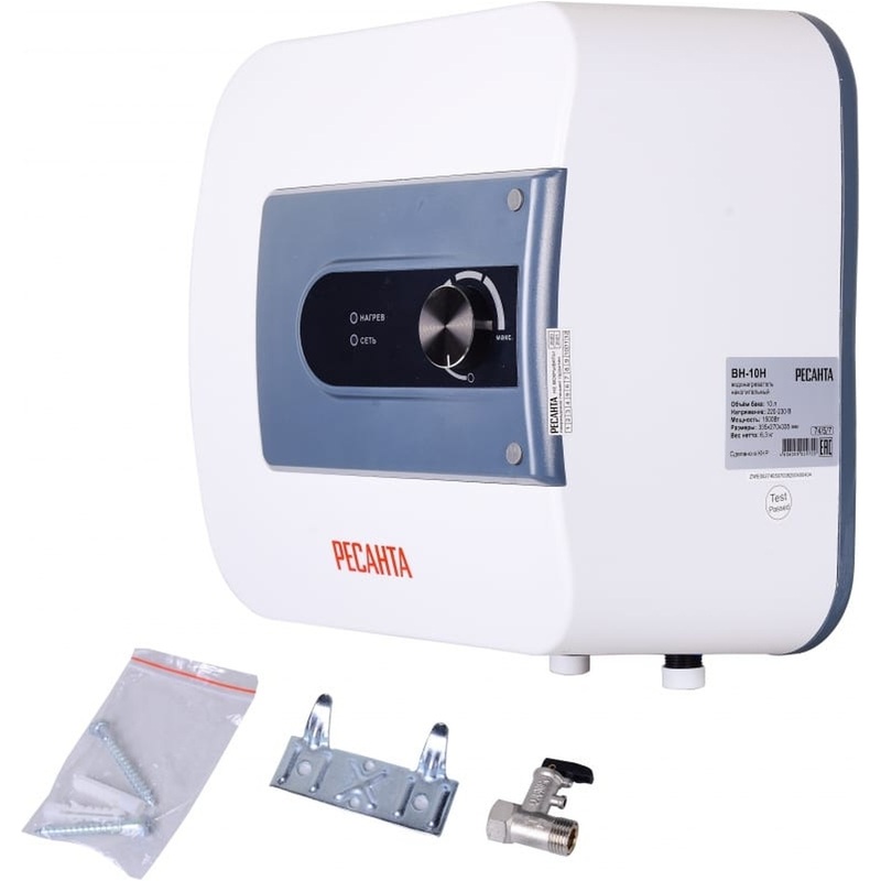 Изображение товара Водонагреватель накопительный электрический Ресанта ВН-10Н 10 л для домашнего использования