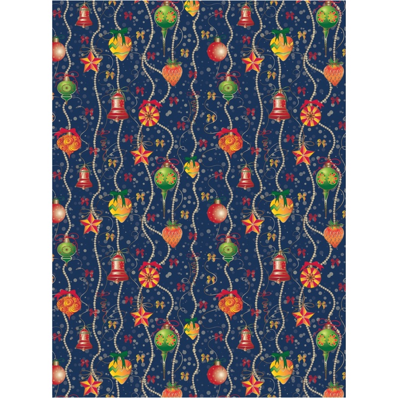 Изображение товара Упаковочная бумага Magic Pack мелованная новогодняя разноцветная 80 г/кв.м