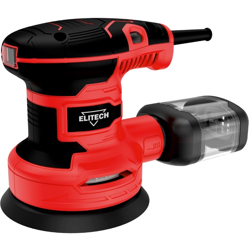 Изображение товара Эксцентриковая шлифмашина Elitech МШЭ 031Э 350 Вт регулятор пылеотделитель