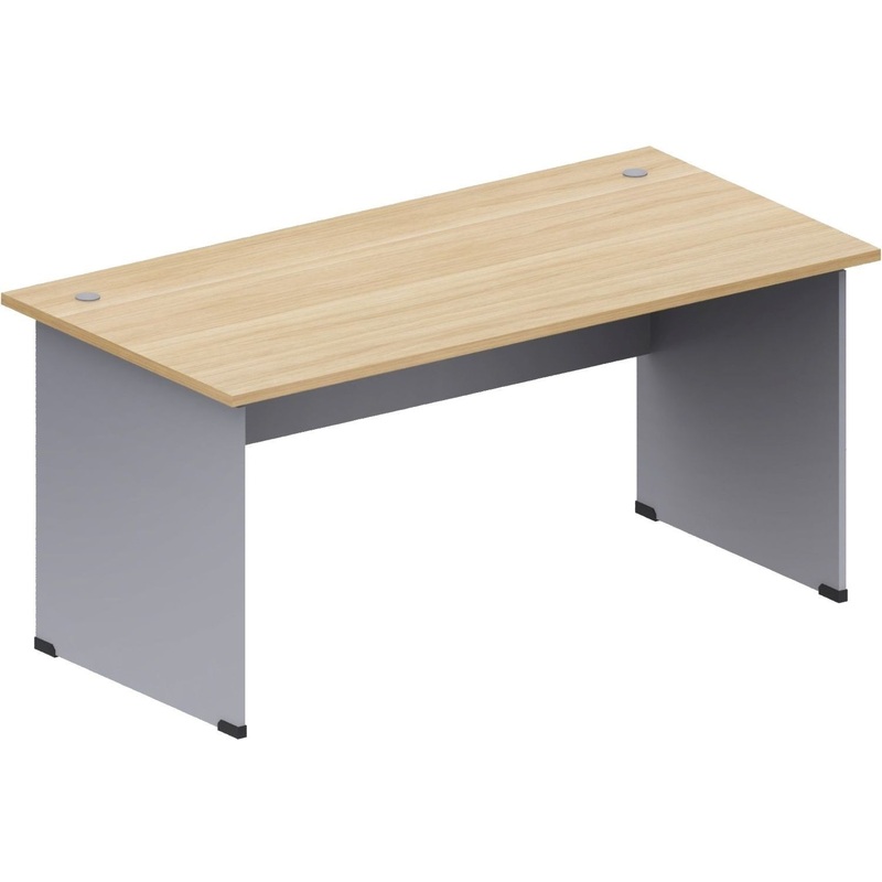 Изображение товара Уценка. Стол прямой Unica EF1-01.U9Л (бук/серый, 1600х800х735 мм)