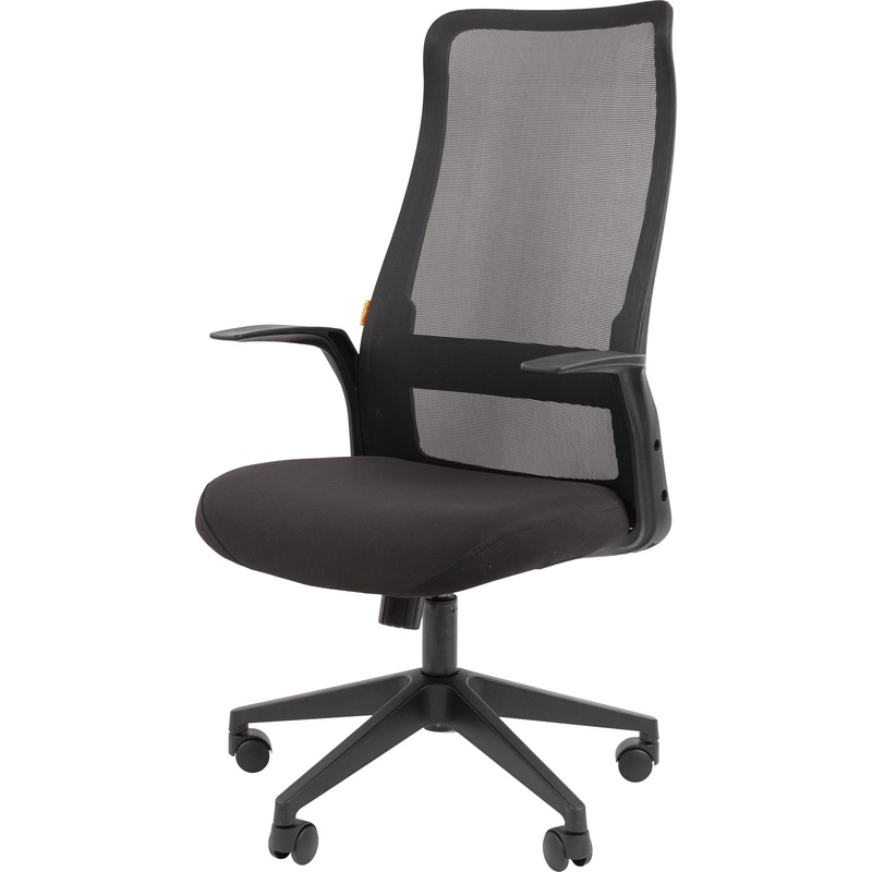 Изображение товара Кресло для руководителя Chairman 573 чёрное (сетка/ткань, пластик)