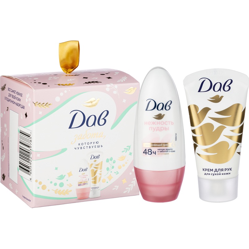 Изображение товара Подарочный набор косметики для женщин Dove (крем для рук и дезодорант)