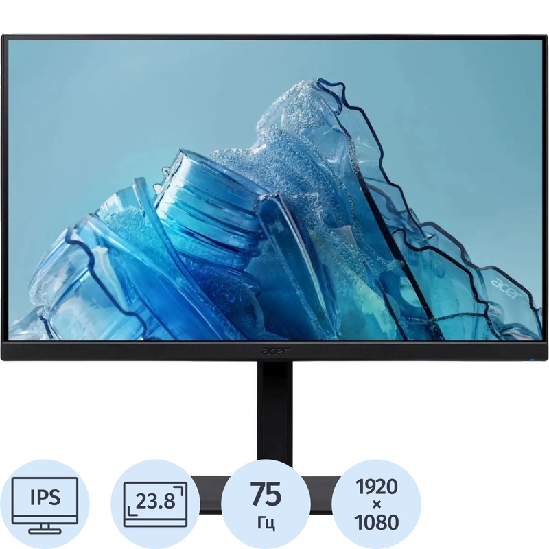 Изображение товара Монитор 23.8 Acer Vero CB241Ybmirux черный IPS Full HD 75 Гц HDMI USB-C