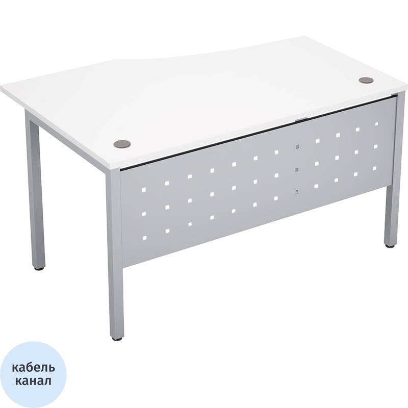 Изображение товара Эргономичный левый стол Avance 6МК.022 из ЛДСП с регуляторами и кабель-каналом